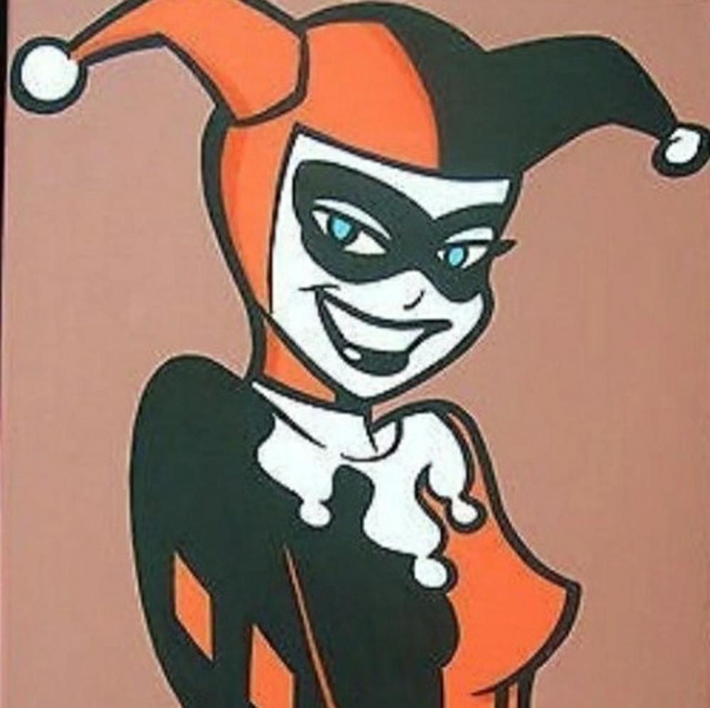 Batman animated series Harley Quinn painting